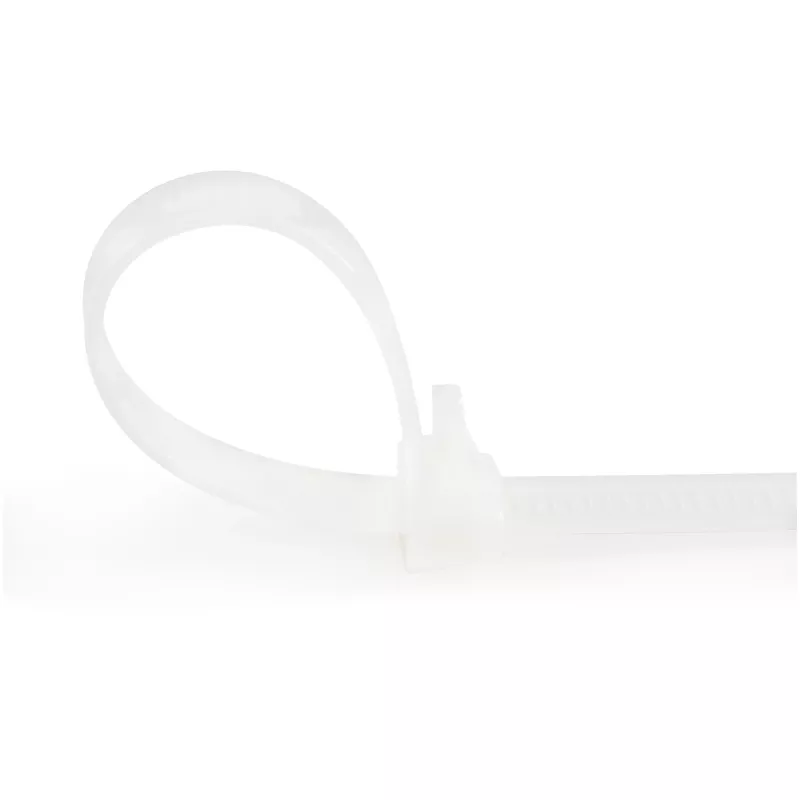 StarTech.com bridas reutilizables de 25 cm – 7 mm de ancho, 65 mm de diámetro de haz, 22 kg de resistencia a la tracción, bridas de nailon desmontables, interior/exterior, 94V-2/UL listado, pack de 100 – blanco