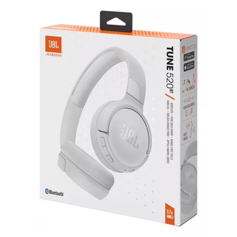 JBL Tune 520BT auriculares inalámbricos de diadema llamadas/música USB Type-C Bluetooth blanco