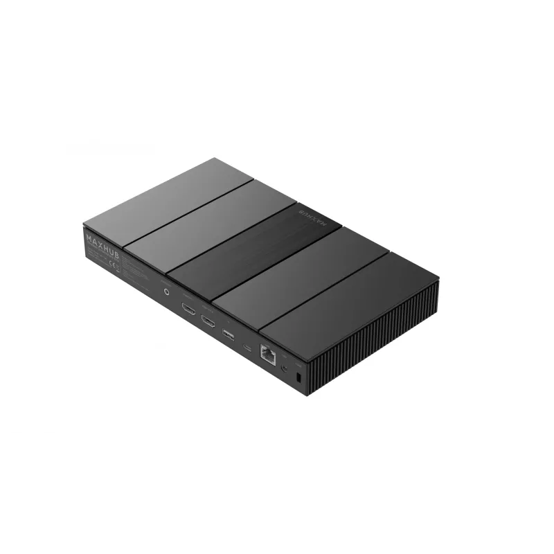 MAXHUB WB05 caja de uso compartido de pantalla 4K BYOM, negra, doble banda (2,4 GHz / 5 GHz), cableada e inalámbrica