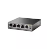 TP-Link switch Gigabit de sobremesa PoE de 5 puertos con 4 puertos, no gestionado, Gigabit Ethernet (10/100/1000), Power over Ethernet (PoE)