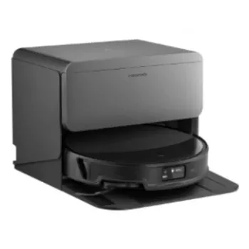 Robot aspirador Roborock Saros 20 con sistema de rellenado y vaciado, 6400 mAh, 200 min de autonomía, 2,5 L de depósito de polvo, negro