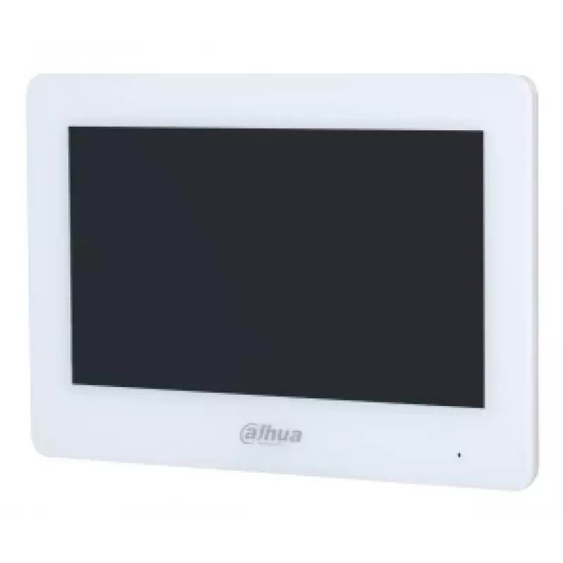 Monitor videoportero DAHUA VTH5123H-W-S2, 17,8 cm (7 pulgadas) TFT, 1024×600, Wi‑Fi, MicroSD 64 GB, blanco