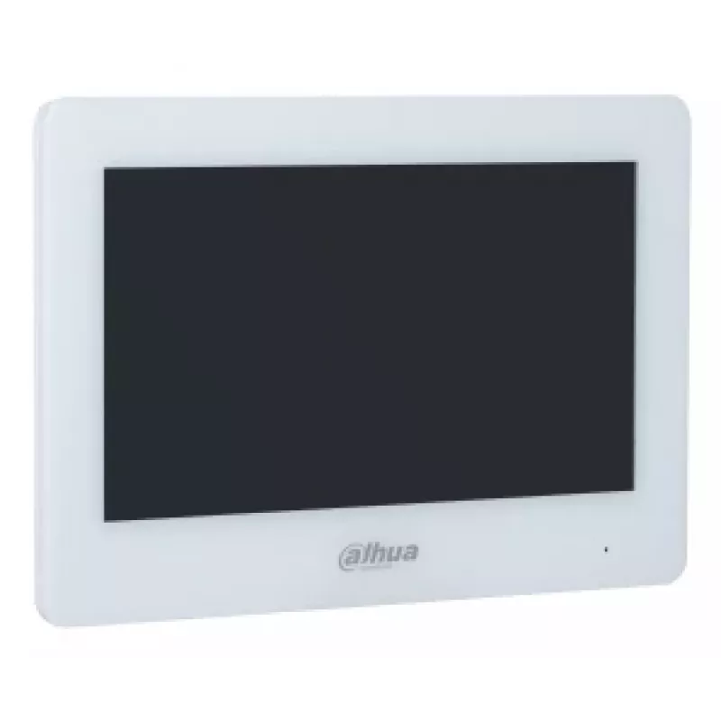 Monitor videoportero DAHUA VTH5123H-W-S2, 17,8 cm (7 pulgadas) TFT, 1024×600, Wi‑Fi, MicroSD 64 GB, blanco