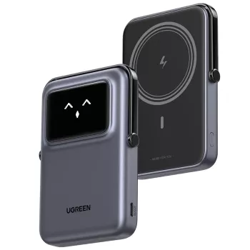 Powerbank UGREEN UNO 10000 mAh, carga inalámbrica, negro