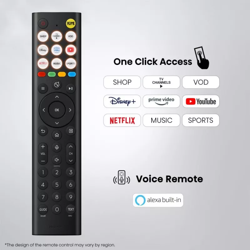 Hisense 85E8S 85 pulgadas ULED 4K Mini LED Smart TV, 3840×2160, 400 cd/m², Wi‑Fi, HomeOS (gris)