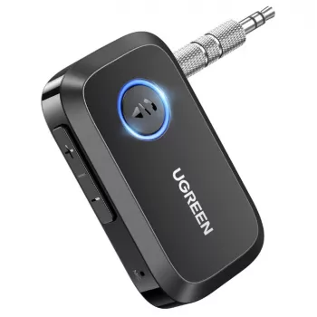UGREEN receptor de audio Bluetooth 90748 – adaptador AUX de 3,5 mm para transmisión de audio inalámbrica
