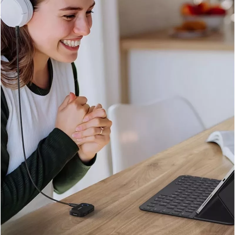 UGREEN receptor de audio Bluetooth 90748 – adaptador AUX de 3,5 mm para transmisión de audio inalámbrica