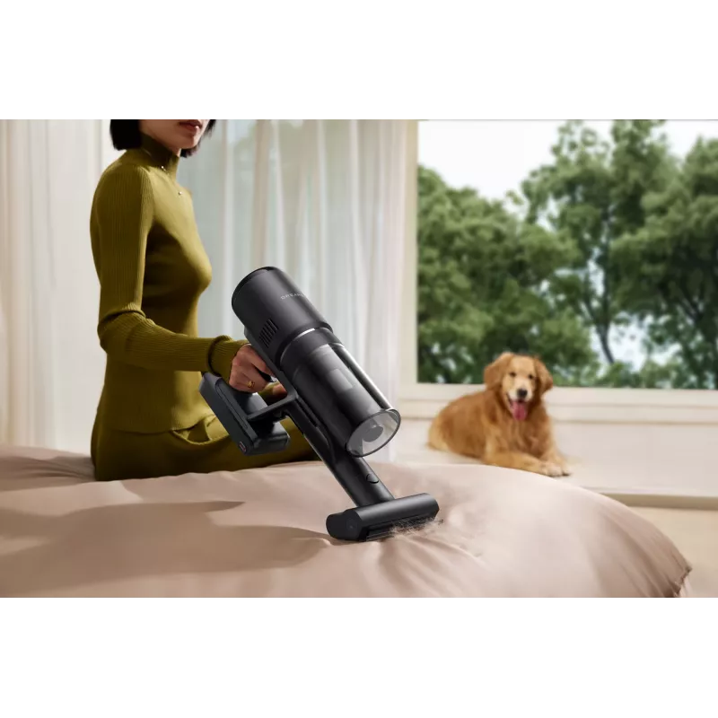 Aspirador con batería 2 en 1 Dreame H15 Mix — aspirador en seco y húmedo con batería y sistema sin bolsa, 400 W, 23.000 Pa, cepillo de triple borde, negro