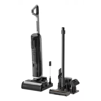 Aspirador de palo Dreame H14 Dual batería en seco y húmedo sin bolsa — 18000 Pa de succión, 380 W, 0,35 L, negro