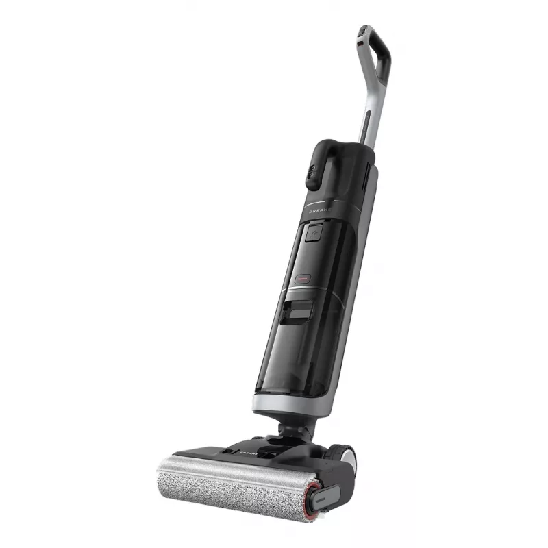 Aspirador de palo Dreame H14 Dual batería en seco y húmedo sin bolsa — 18000 Pa de succión, 380 W, 0,35 L, negro