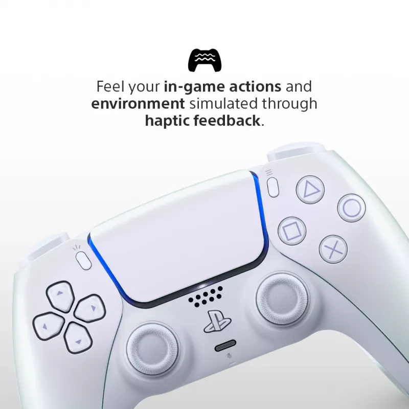 Mando Sony DualSense v3 Pearl Bluetooth/USB analógico/digital PlayStation 5