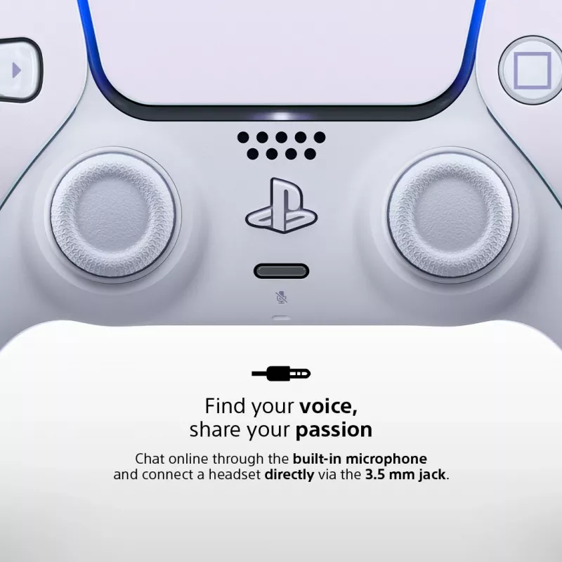 Mando Sony DualSense v3 Pearl Bluetooth/USB analógico/digital PlayStation 5