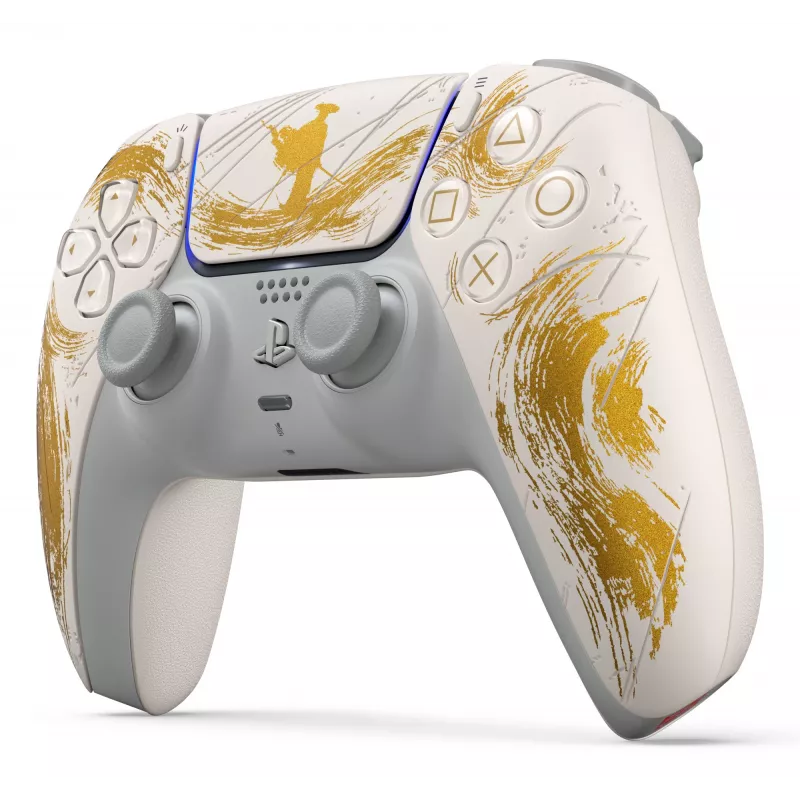 Mando inalámbrico Sony DualSense - Ghost of Yōtei Gold Limited Edition oro, blanco Bluetooth/USB analógico/digital Android, MAC, PC, PlayStation 5, iOS