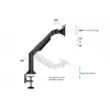 Brazo de gas Multibrackets M VESA para escritorio o pared soporte básico negro pinza/montaje pasante 10 kg