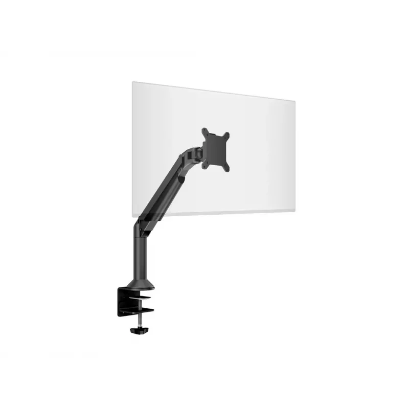 Brazo de gas Multibrackets M VESA para escritorio o pared soporte básico negro pinza/montaje pasante 10 kg