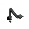 Brazo de gas Multibrackets M VESA para escritorio o pared soporte básico negro pinza/montaje pasante 10 kg