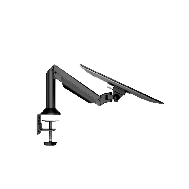 Brazo de gas Multibrackets M VESA para escritorio o pared soporte básico negro pinza/montaje pasante 10 kg