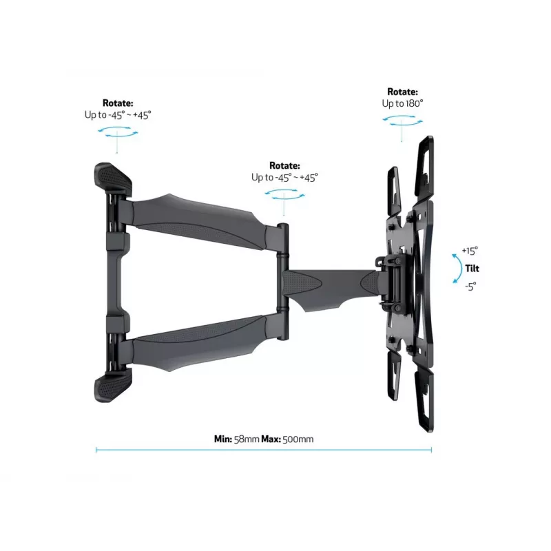 Multibrackets M VESA Flexarm totalmente articulado individual 400x400