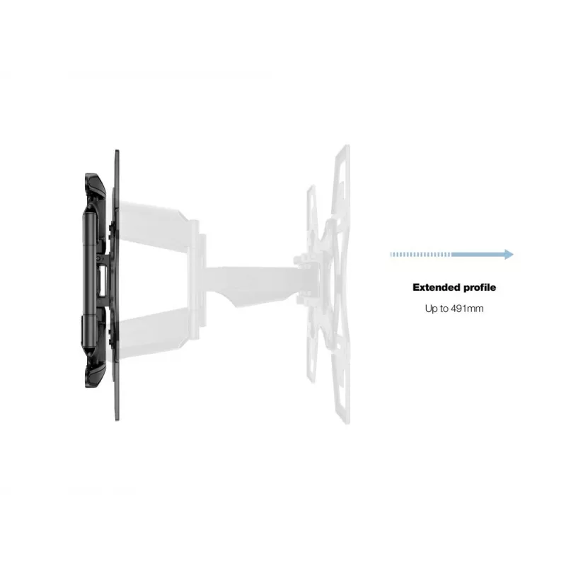 Soporte de pared MULTIBRACKETS M VESA Flexarm Full Motion Dual 400x400 para pantallas de 40–70 inch, 45 kg, negro