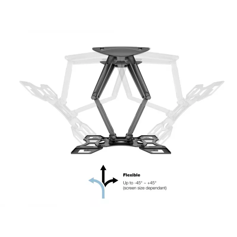 Soporte de pared MULTIBRACKETS M VESA Flexarm Full Motion Dual 400x400 para pantallas de 40–70 inch, 45 kg, negro