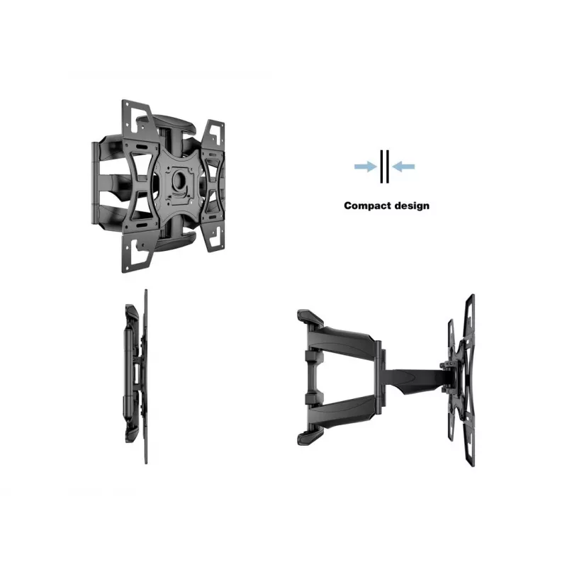 Soporte de pared MULTIBRACKETS M VESA Flexarm Full Motion Dual 400x400 para pantallas de 40–70 inch, 45 kg, negro
