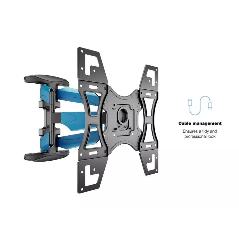 Soporte de pared MULTIBRACKETS M VESA Flexarm Full Motion Dual 400x400 para pantallas de 40–70 inch, 45 kg, negro