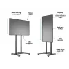 Soporte de suelo motorizado Multibrackets M 60kg negro peso máx. 60kg pantalla mín. 94cm pantalla máx. 2,29m