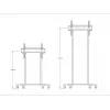 Soporte de suelo motorizado Multibrackets M 60kg negro peso máx. 60kg pantalla mín. 94cm pantalla máx. 2,29m