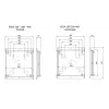 Multibrackets M VESA Wallmount Flip 200/300/400 capacidad de carga máxima 50 kg tamaño mínimo de pantalla 127 cm tamaño máximo de pantalla 2,41 m