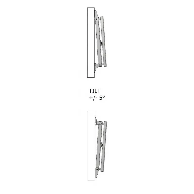 Multibrackets M VESA Wallmount Flip 200/300/400 capacidad de carga máxima 50 kg tamaño mínimo de pantalla 127 cm tamaño máximo de pantalla 2,41 m