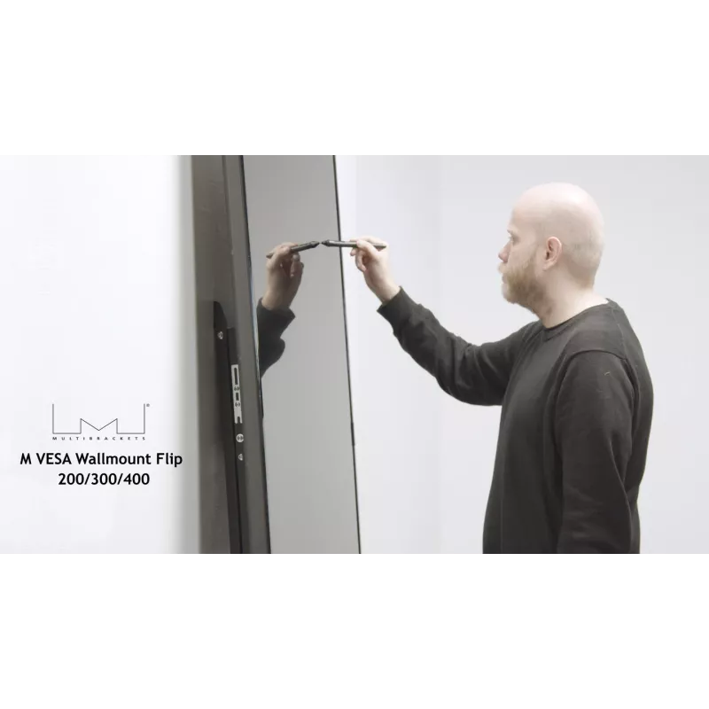 Multibrackets M VESA Wallmount Flip 200/300/400 capacidad de carga máxima 50 kg tamaño mínimo de pantalla 127 cm tamaño máximo de pantalla 2,41 m