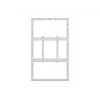 Soporte de pared para carcasa MULTIBRACKETS M Pro Series para pantallas de 55 inch, slim Medium, blanco, acero, 1360×87×860 mm, horizontal/vertical