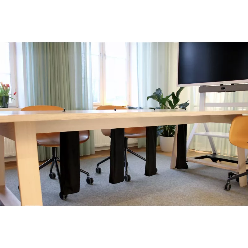 Set de gestión de cables Ochno O-POS-CMGT negro – accesorio para organizar cables en el puesto de trabajo