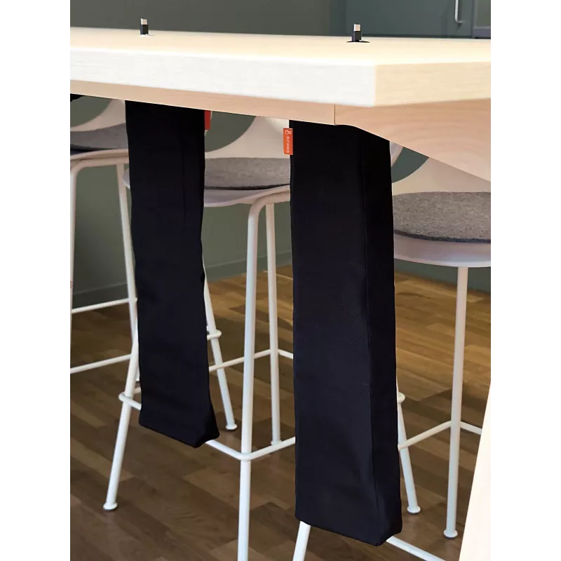 Set de gestión de cables Ochno O-POS-CMGT negro – accesorio para organizar cables en el puesto de trabajo
