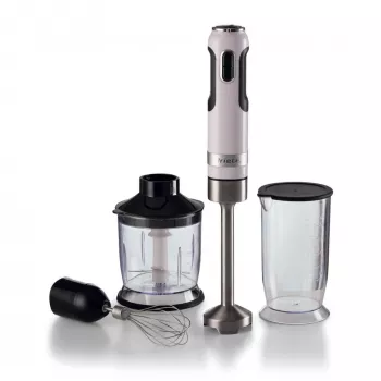 Ariete 602 Moderna Batidora de mano, 1000 W, 10 velocidades + turbo, accesorios incluidos, Blanco