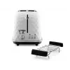 De’Longhi CTJ 2103.W Tostadora 2 rebanadas 900 W Negro, Blanco
