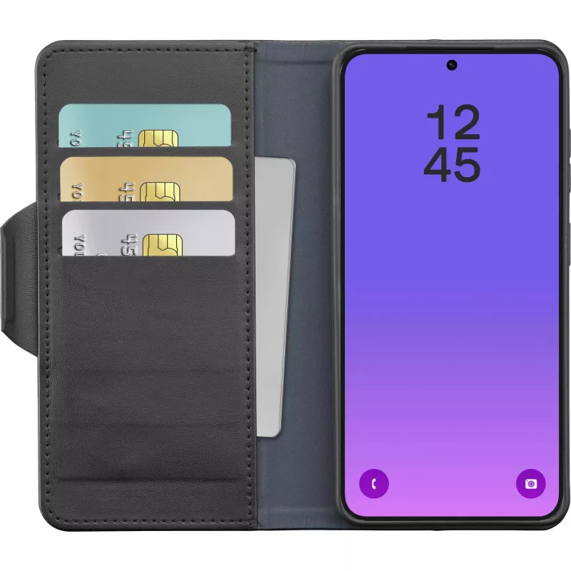 Cellularline Book Agenda 2 - Funda estilo libro de piel sintética para Galaxy A57 con cierre magnético, función de soporte y protección RFID/NFC para tarjetas sin contacto.