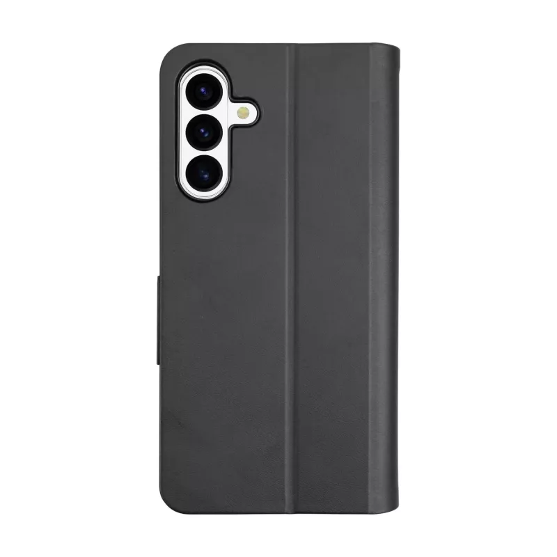 Cellularline BOOK 3 – Funda estilo libro para Galaxy A37 con cierre magnético, compartimento para tarjetas y extracción sencilla de tarjetas. Protege tu teléfono sin bloquear el acceso a botones y conexiones.
