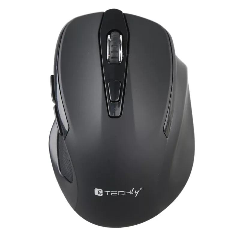 Techly IM 102-WBK Ratón Office Diestro RF Inalámbrico Óptico 1600 DPI
