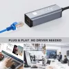 Techly IDATA USB-ETGIGA-AA Estación de acoplamiento/Replicador de puertos para portátil Con cable USB 3.2 Gen 1 (3.1 Gen 1) Type-A Negro, Plata