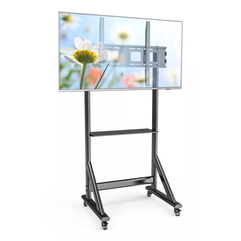 Techly ICA-TR7412 Soporte de TV/Trípode 2,54 m (100 pulgadas) Negro