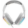 Glorious Gaming Glorious GHS Eternal - auriculares gaming estéreo RGB para PC, PS5, PS4, Switch - drivers angulares ajustados individualmente, micrófono extraíble ajustable y cristalino, USB-C - duraderos, comodidad para todo el día y la noche - blanco