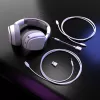Glorious Gaming Glorious GHS Eternal - auriculares gaming estéreo RGB para PC, PS5, PS4, Switch - drivers angulares ajustados individualmente, micrófono extraíble ajustable y cristalino, USB-C - duraderos, comodidad para todo el día y la noche - blanco
