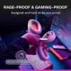 Glorious Gaming Glorious GHS Eternal - auriculares gaming estéreo RGB para PC, PS5, PS4, Switch - drivers angulares ajustados individualmente, micrófono extraíble ajustable y cristalino, USB-C - duraderos, comodidad para todo el día y la noche - blanco