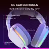 Glorious Gaming Glorious GHS Eternal - auriculares gaming estéreo RGB para PC, PS5, PS4, Switch - drivers angulares ajustados individualmente, micrófono extraíble ajustable y cristalino, USB-C - duraderos, comodidad para todo el día y la noche - blanco