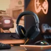 Glorious Gaming Glorious GHS Eternal - auriculares gaming estéreo para PC, PS5, PS4, Xbox, Switch - drivers angulares ajustados específicamente, micrófono extraíble ajustable y cristalino, 3,5 mm - robustos, comodidad para todo el día y la noche - negro