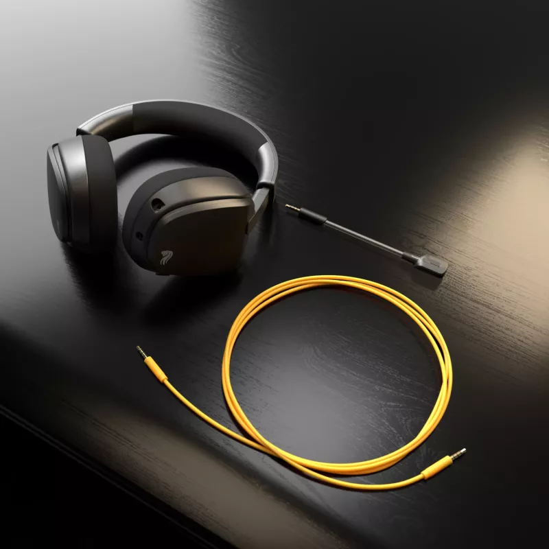 Glorious Gaming Glorious GHS Eternal - auriculares gaming estéreo para PC, PS5, PS4, Xbox, Switch - drivers angulares ajustados específicamente, micrófono extraíble ajustable y cristalino, 3,5 mm - robustos, comodidad para todo el día y la noche - negro