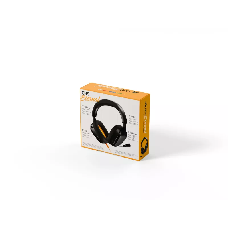 Glorious Gaming Glorious GHS Eternal - auriculares gaming estéreo para PC, PS5, PS4, Xbox, Switch - drivers angulares ajustados específicamente, micrófono extraíble ajustable y cristalino, 3,5 mm - robustos, comodidad para todo el día y la noche - negro
