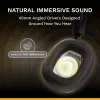 Glorious Gaming Glorious GHS Eternal - auriculares gaming estéreo para PC, PS5, PS4, Xbox, Switch - drivers angulares ajustados específicamente, micrófono extraíble ajustable y cristalino, 3,5 mm - robustos, comodidad para todo el día y la noche - negro