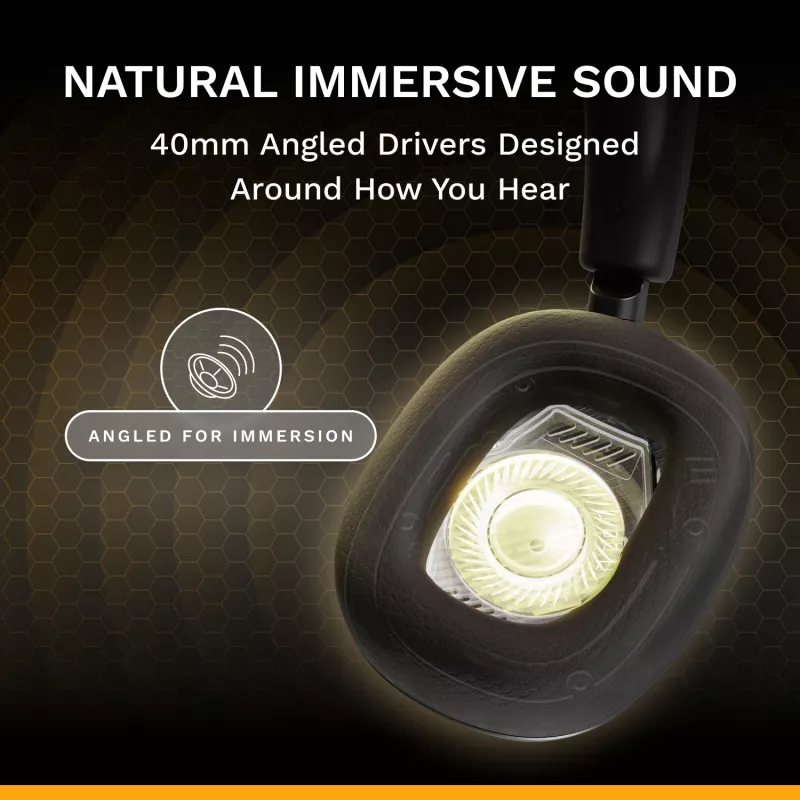 Glorious Gaming Glorious GHS Eternal - auriculares gaming estéreo para PC, PS5, PS4, Xbox, Switch - drivers angulares ajustados específicamente, micrófono extraíble ajustable y cristalino, 3,5 mm - robustos, comodidad para todo el día y la noche - negro